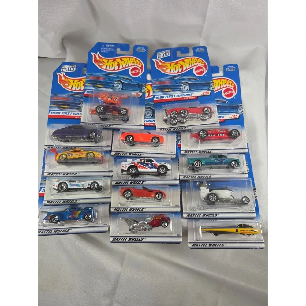 Hot Wheels 1998 First Editions Lot of 14– Sealed on Card  See Discription